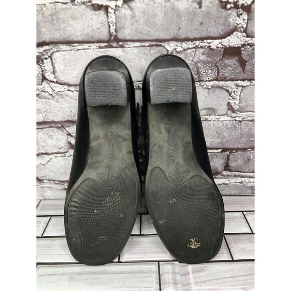 BeautiFeel Black Leather MaryJane Comfort Casual Pump Heels Women’s 39EU/8.5M US - Picture 8 of 16